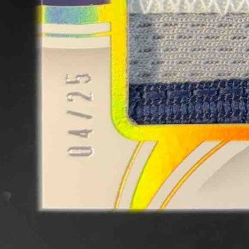 2023 Immaculate Collection Kyle Manzardo Jumbo Team Logo /25 Tampa Bay Rays - Sports Cards