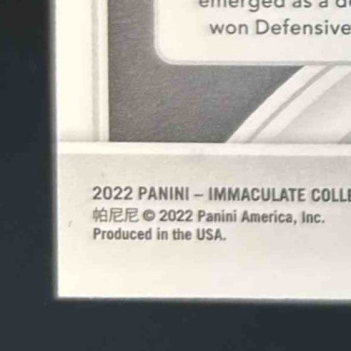 2023 Immaculate Collection T.J. Watt 2022 Premium Patch Auto 20/49 Steelers - Sports Cards