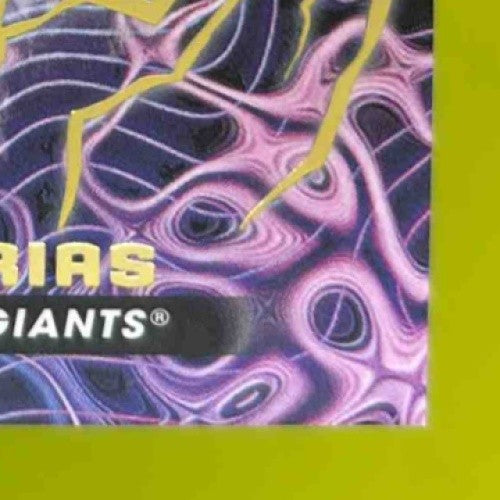2023 Inception Rayner Arias Primordial Prospects Auto Gold Electricity/50 Giants - Sports Cards