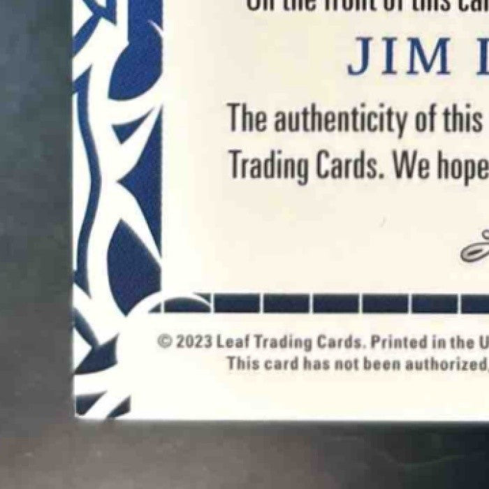 2023 Leaf A Bronx Legacy Jim Leyritz Auto /65 - Non-Sports Cards