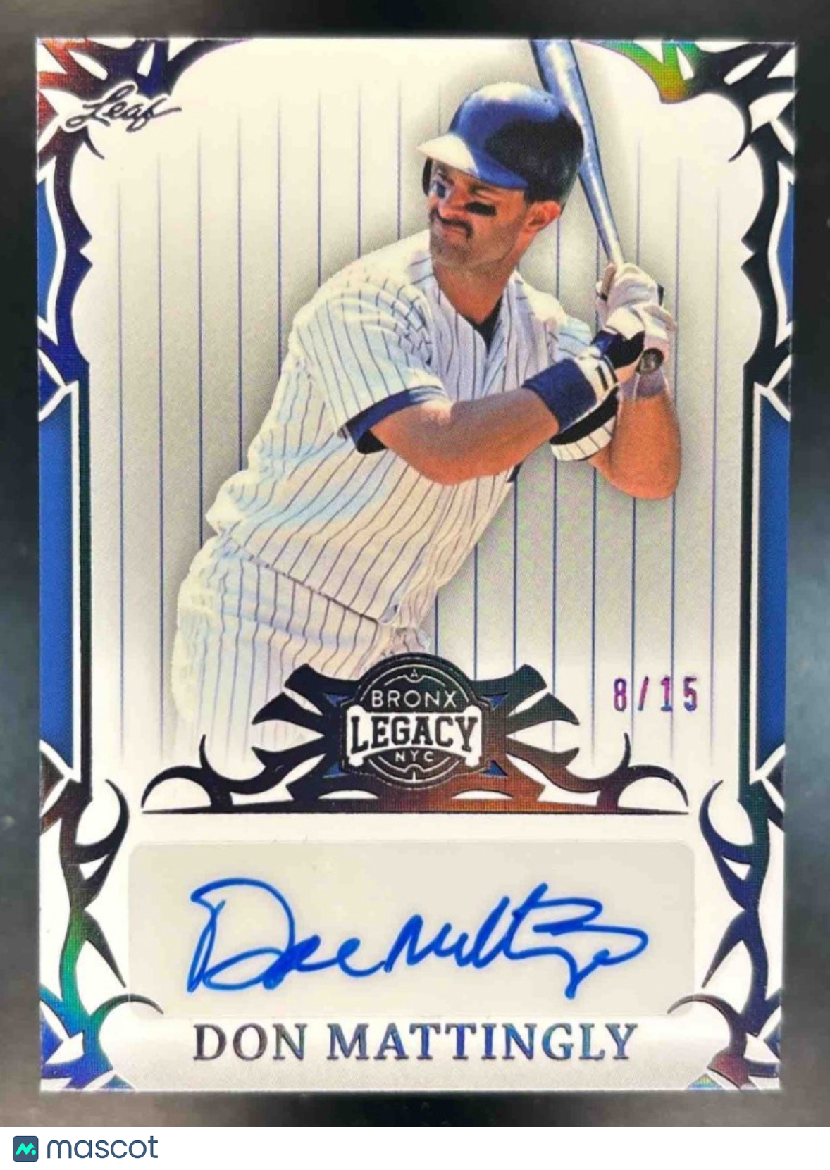 2023 Leaf Bronx Legacy Don Mattingly Auto /15 #BA-DM1 - Sports Cards