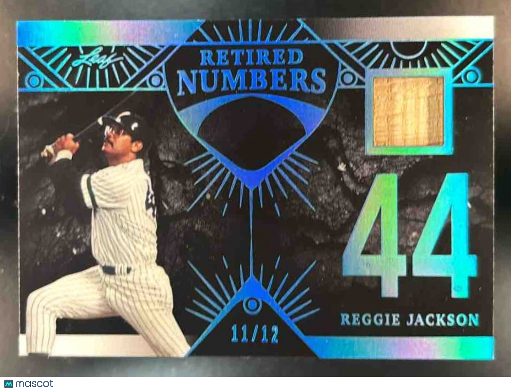 2023 Leaf Bronx Legacy ’Retired Numbers’ Patch /12 Reggie Jackson - Sports Cards