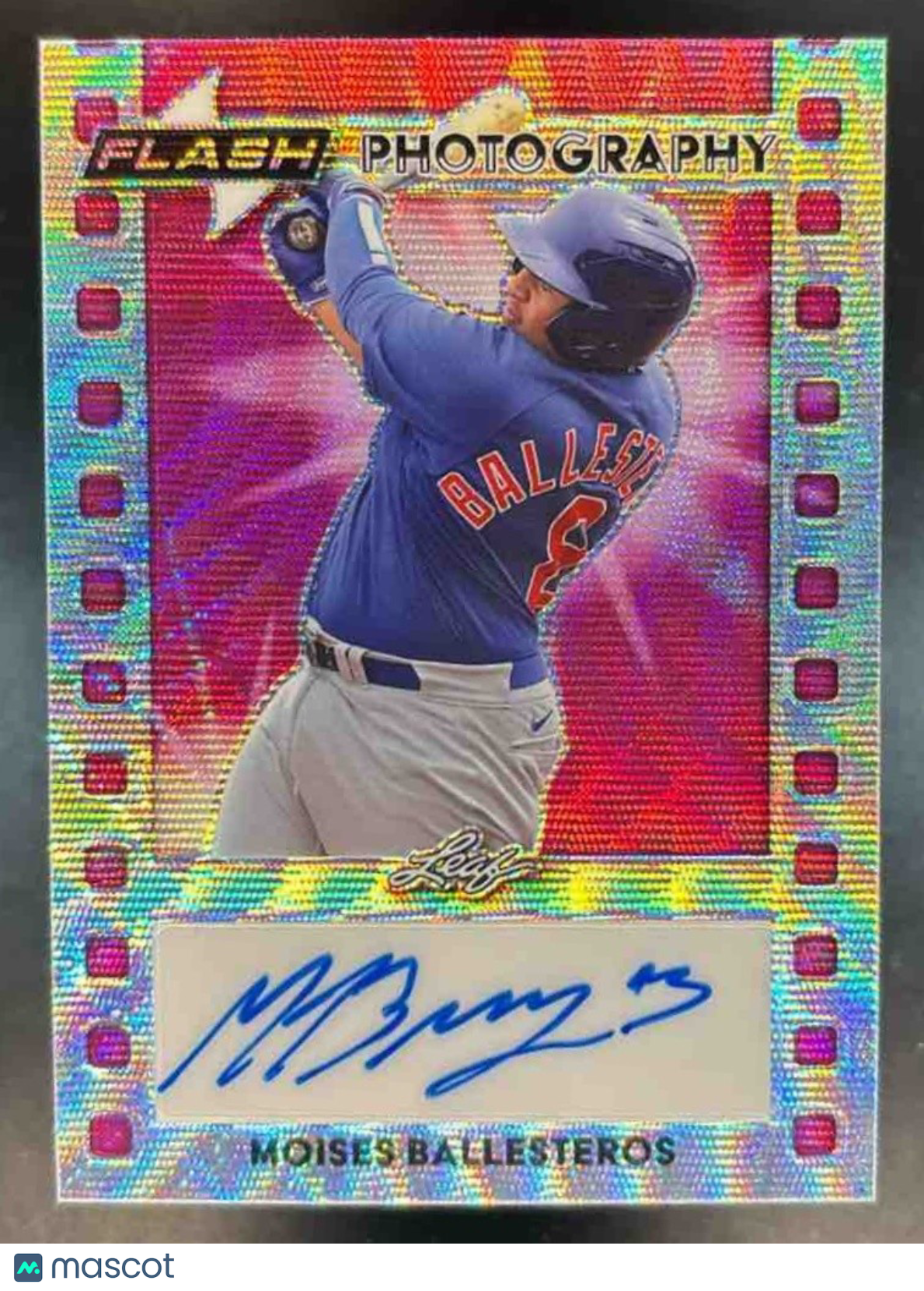 2023 Leaf Eclectic Moises Ballesteros Flash Photography Auto /7 #FP-MB1 Auto - Sports Cards