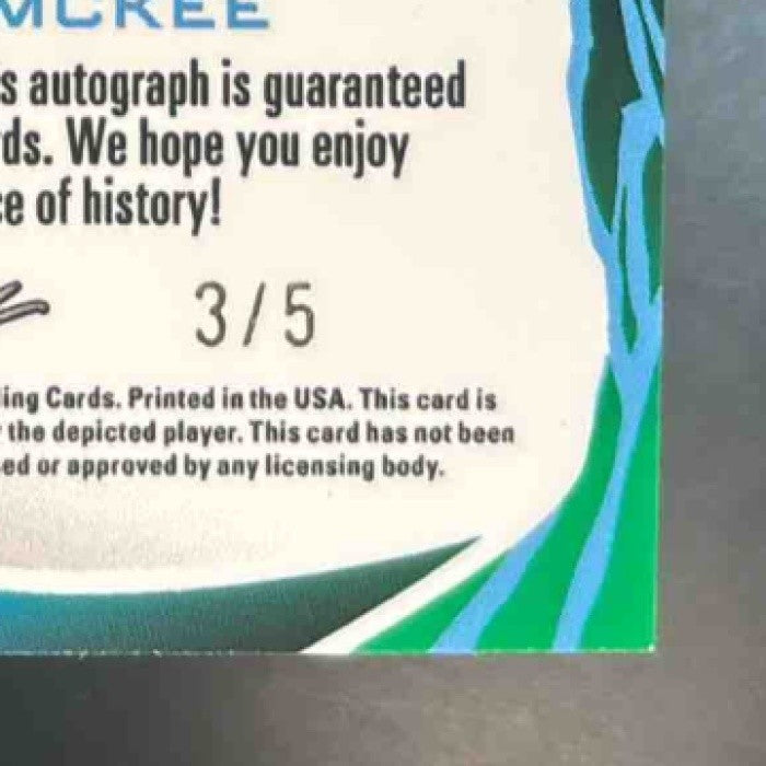 2023 Leaf Eclectic Tanner McKee Flash Auto /5 #FA-TM1 RC Philadelphia Eagles - Sports Cards