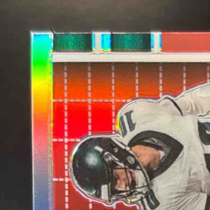 2023 Leaf Eclectic Tanner McKee Valiant Rising Stock Auto Red /9 RC Eagles - Sports Cards