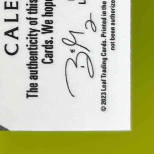 2023 Leaf Exotic Caleb Williams Prismatic Deer /6 #BA-CW1 Auto - Sports Cards