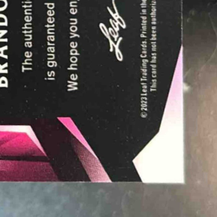 2023 Leaf Metal Brandon Barriera Auto /8 - Sports Cards