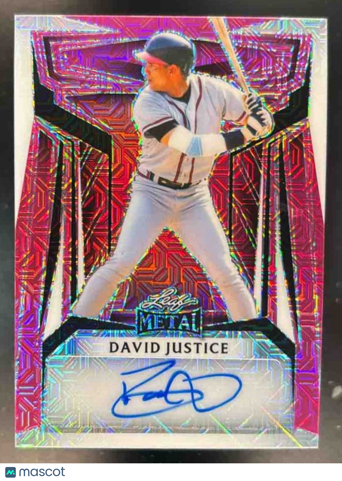 2023 Leaf Metal David Justice Auto /4 #BA-DJ1 - Sports Cards