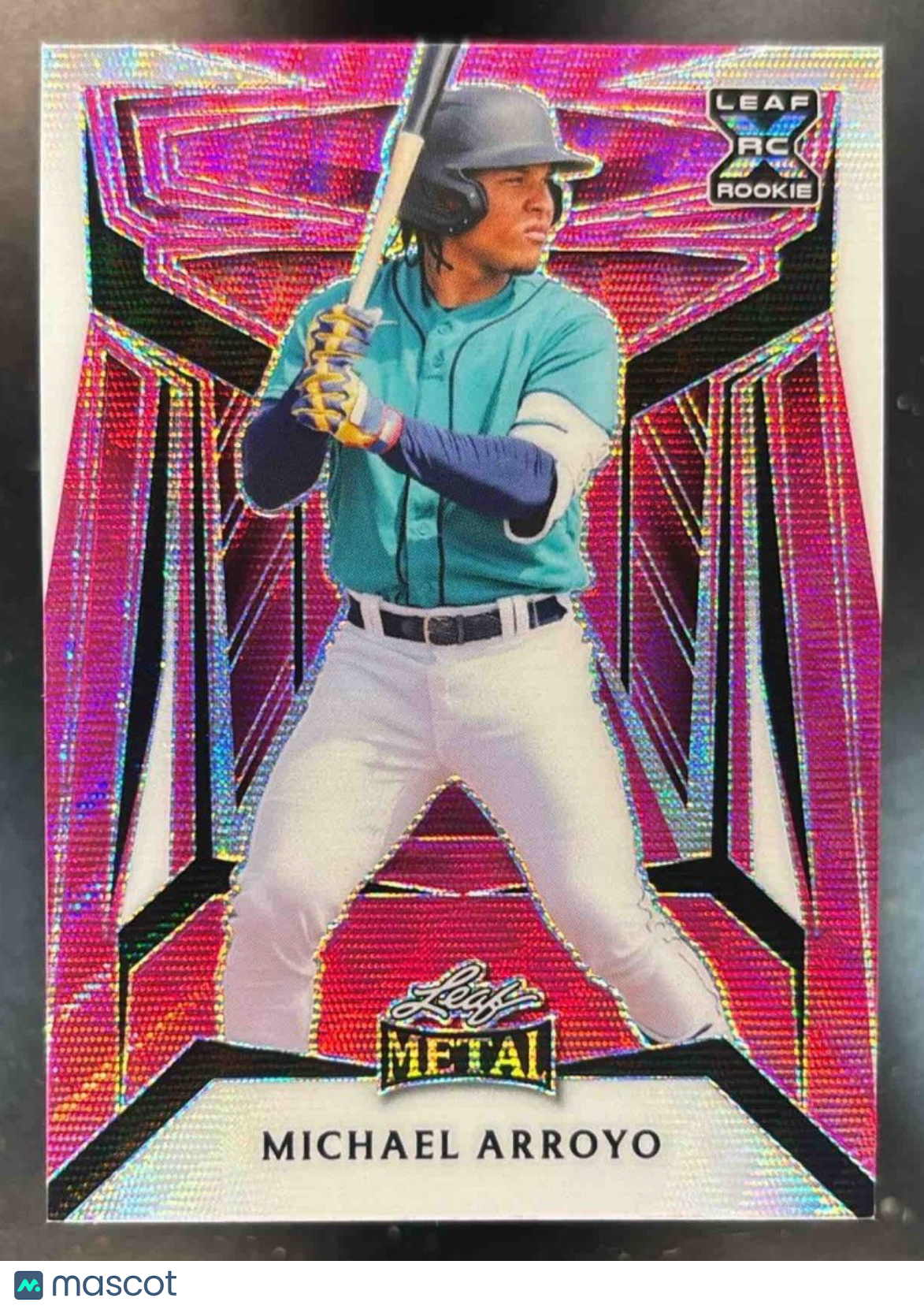 2023 Leaf Metal Michael Arroyo Pink /7 #B-82 - Sports Cards