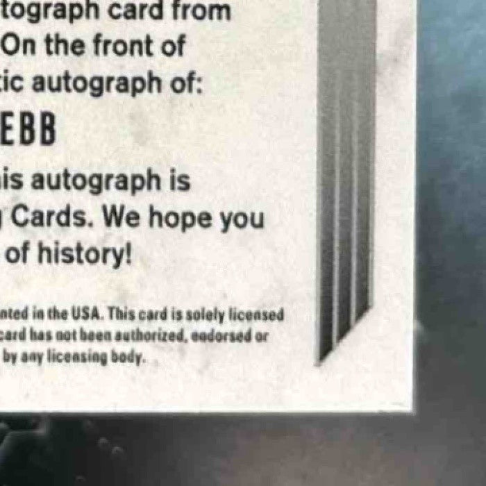 2023 Leaf Metal Mitch Jebb Noble Auto /8 #N-MJ1 - Sports Cards