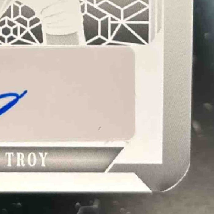2023 Leaf Metal Tommy Troy 1st Prospect Round Gems Auto Black Printing Plate 1/1 - Sports Cards