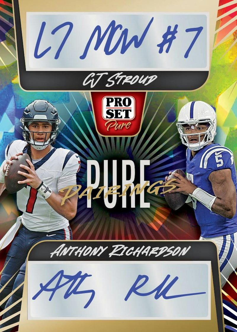 2023 Leaf Pro Set Pure Football Hobby Box (3 Autographs) LOADED!