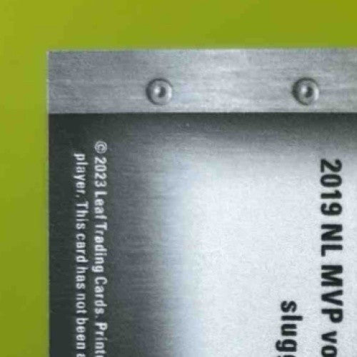 2023 Leaf Trinity Mega Box Ronald Acuna Jr. Steel Green #S-64 SER /4 Braves - Sports Cards