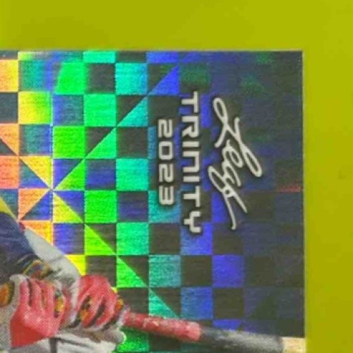 2023 Leaf Trinity Mega Box Ronald Acuna Jr. Steel Green #S-64 SER /4 Braves - Sports Cards