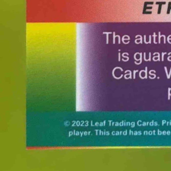 2023 Leaf Vivid Ethan Holliday Auto Prismatic Navy Blue 6/7 #BA-EH1 - Sports Cards