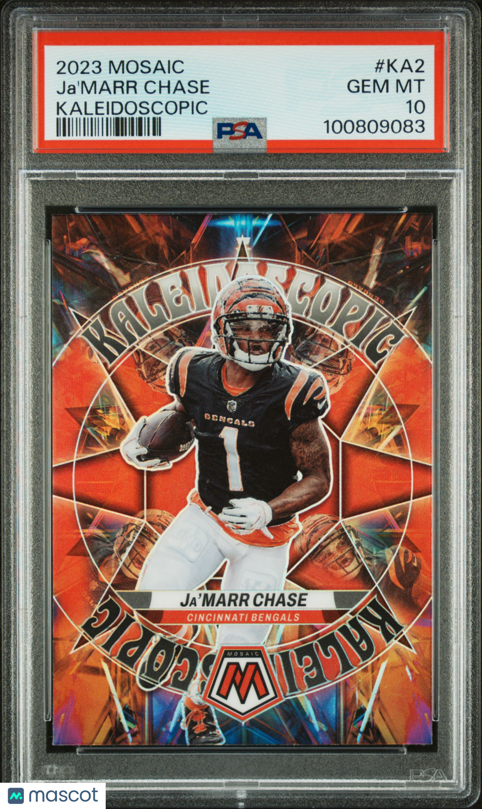 2023 Mosaic Kaleidoscopic Ja’marr Chase Short Print PSA 10 Cincinnati Bengals Graded Sports Cards