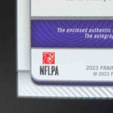 2023 National Treasures Kendre Miller Crossover Rookie Patch Auto Laundry Tag /5 - Sports Cards