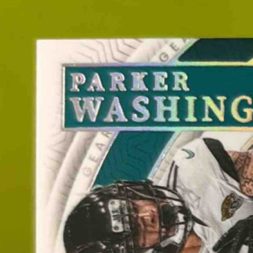2023 National Treasures Parker Washington Bigsby Rookie NFL Gear Combo Holo /25 - Sports Cards