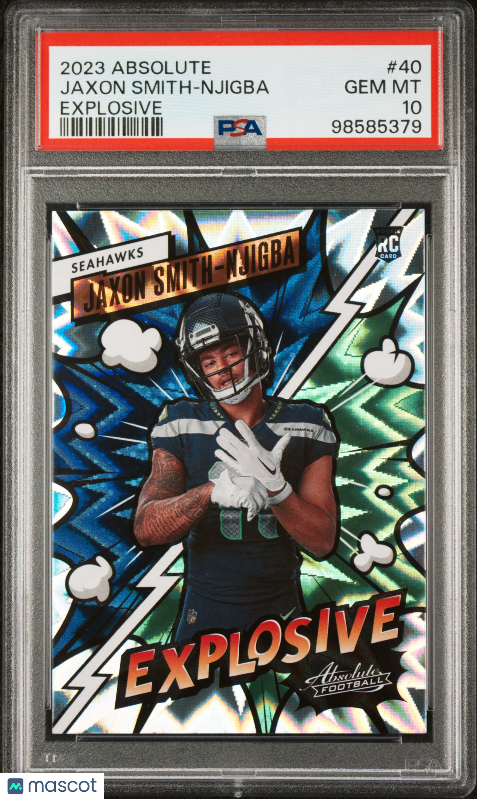 2023 Panini Absolute Explosive Rookie Jaxon Smith-Njigba #40 PSA 10 - Graded Sports Cards