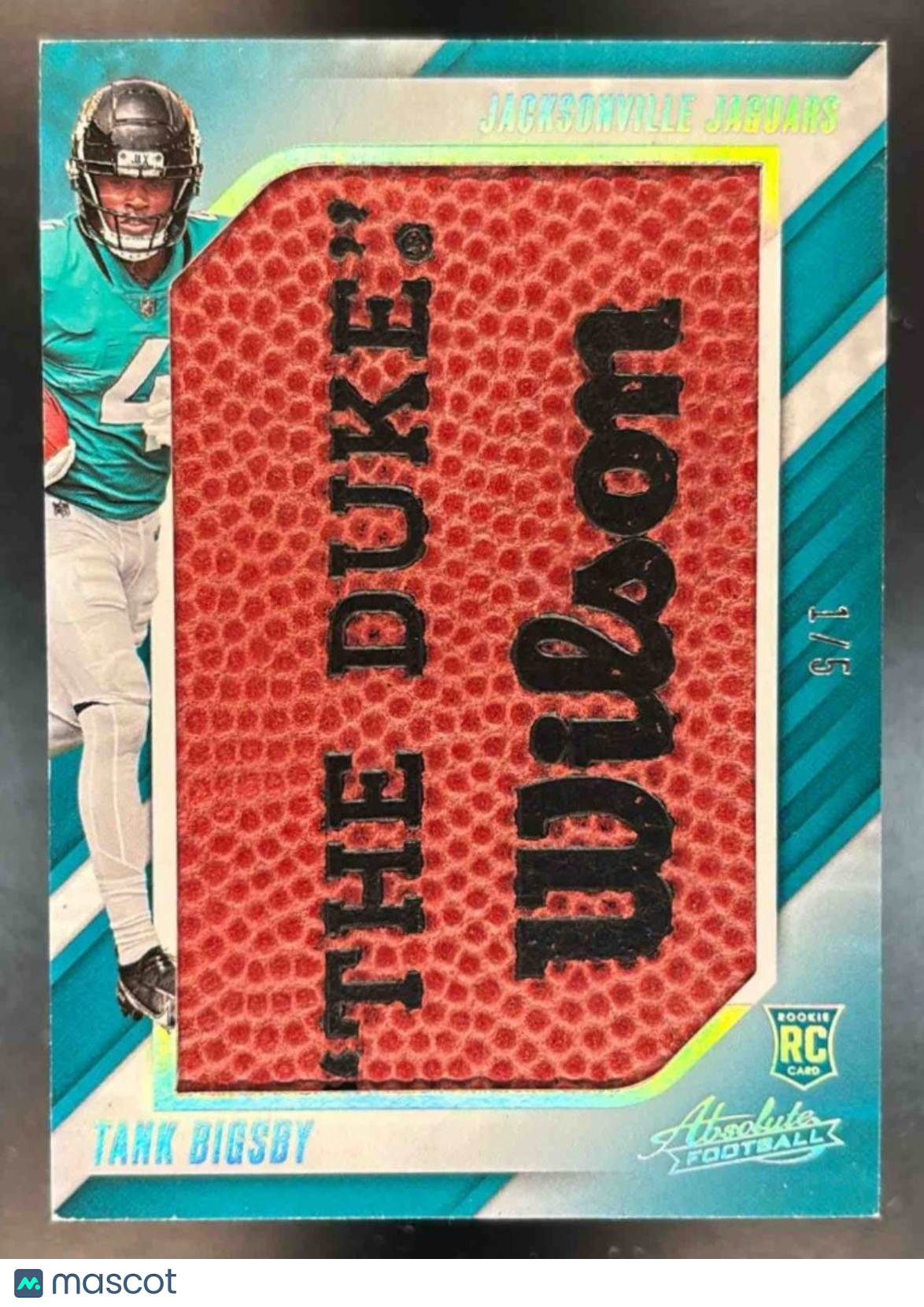 2023 Panini Absolute Tank Bigsby Jumbo Football 1/5 MEM RC Jacksonville Jaguars - Sports Cards