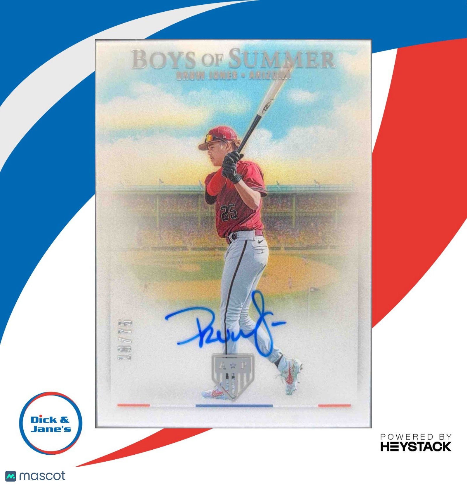 2023 Panini Chronicles Druw Jones America’s Pastime Boys of Summer Auto /75 - Sports Cards