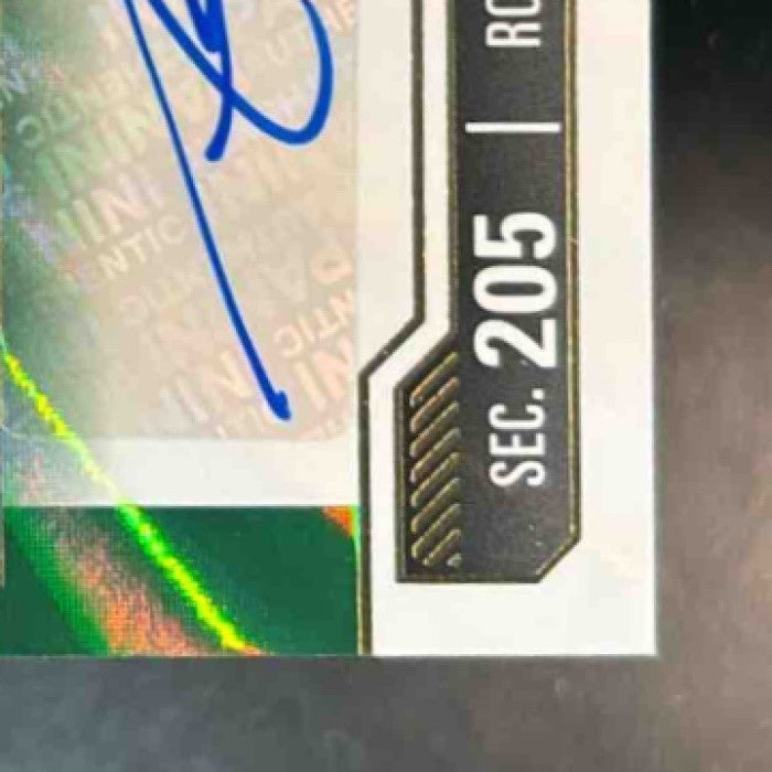 2023 Panini Contenders Andrei Iosivas Auto Green Lazer Sunburst #217 Bengals - Sports Cards