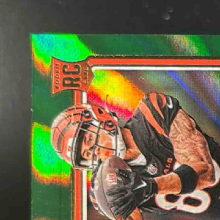 2023 Panini Contenders Andrei Iosivas Auto Green Lazer Sunburst #217 Bengals - Sports Cards