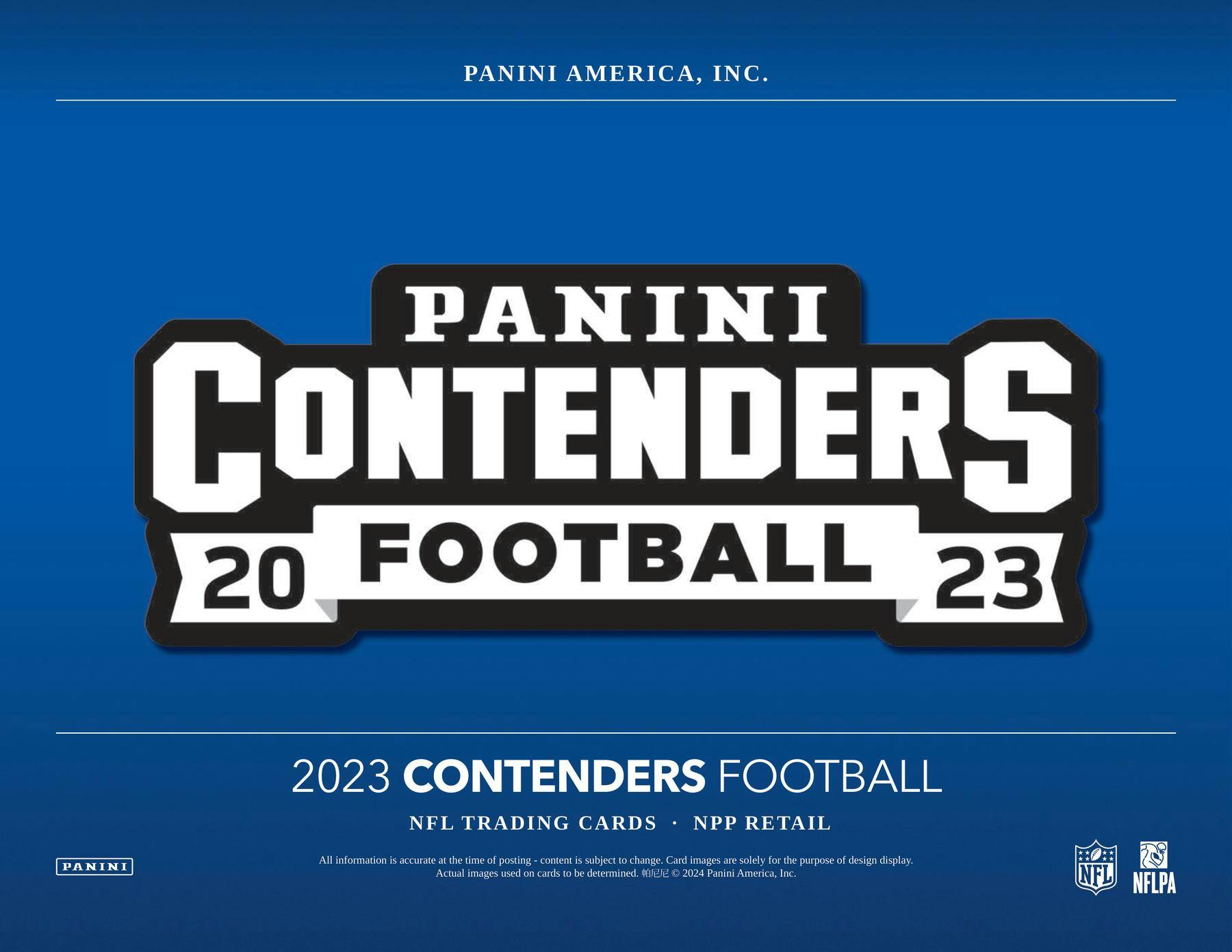 2023 Panini Contenders Football GOLD Retail Blaster Box (1 Auto or 1 Rookie Ticket Swatch) 40 Cards - NFL Blaster