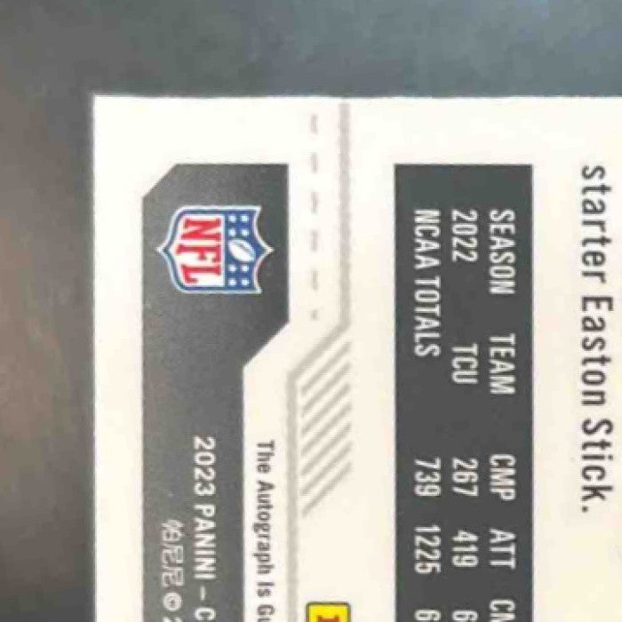 2023 Panini Contenders Optic Max Duggan #187 Auto RC Rookie Ticket Chargers - Sports Cards