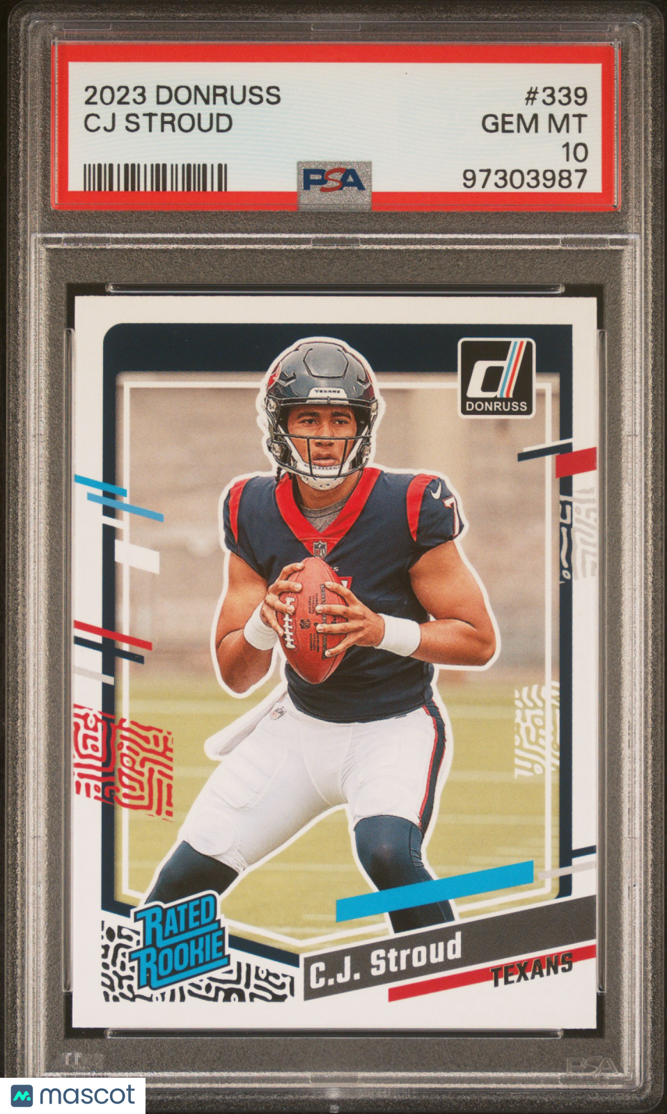 2023 Panini Donruss CJ Stroud Rookie #339 PSA 10 GEM MINT Houston Texans - Graded Sports Cards