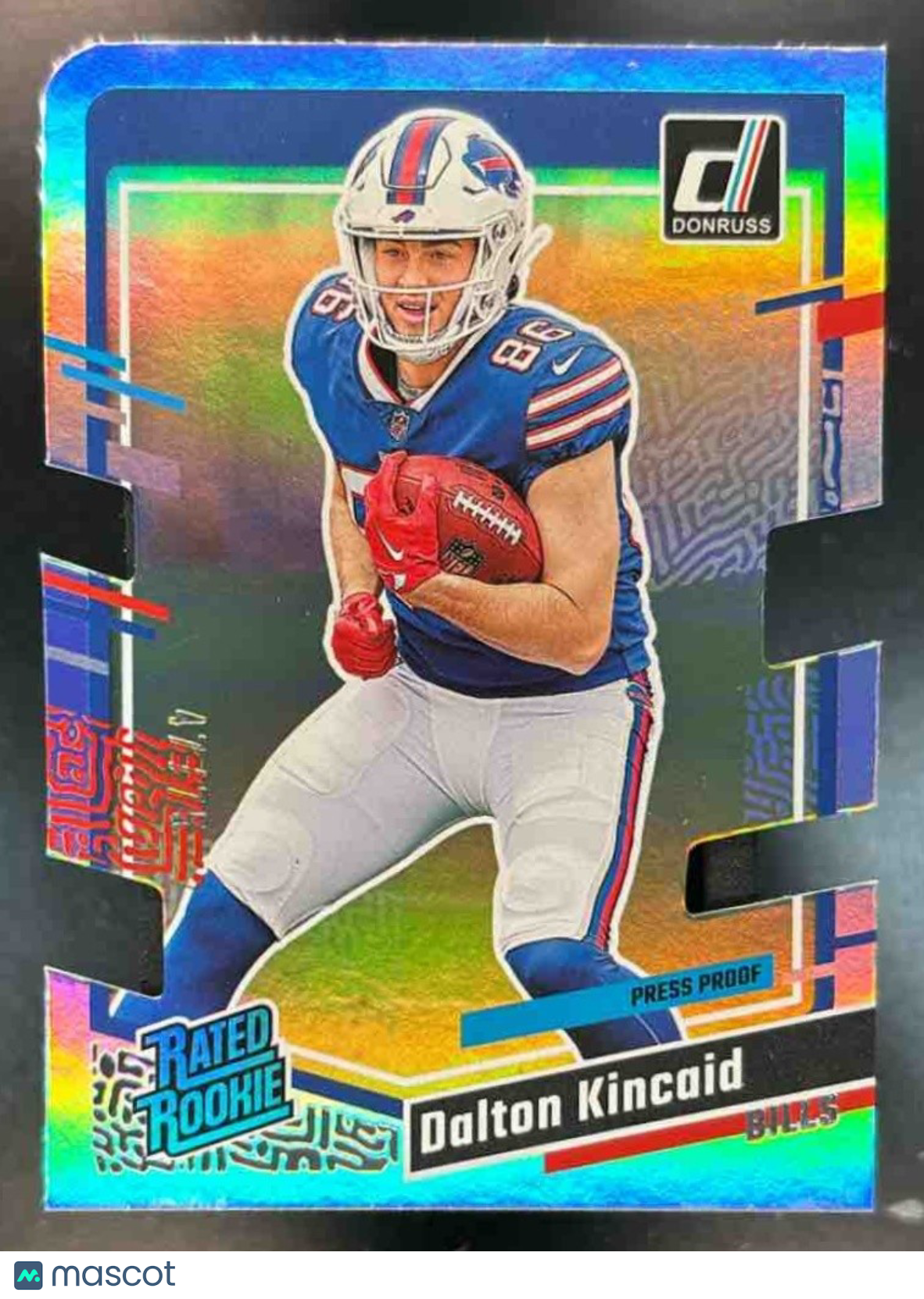 2023 Panini Donruss Dalton Kincaid Press Proof Silver Die Cut /75 #308 RC Bills - Sports Cards