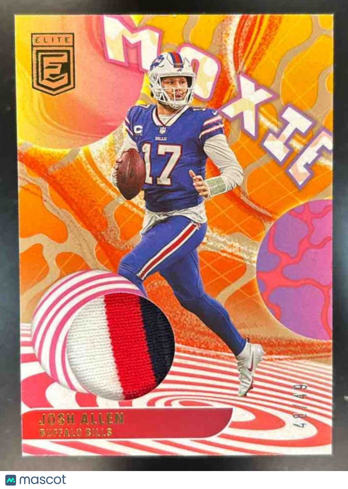 2023 Panini Donruss Elite Josh Allen Moxie Tri Color Patch /49 MEM Buffalo Bills - Sports Cards