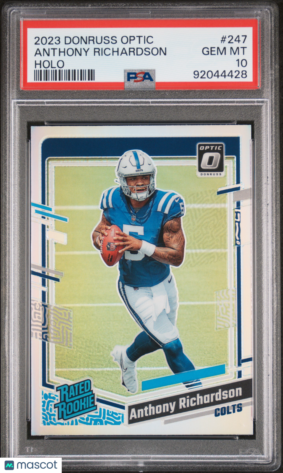 2023 Panini Donruss Optic Anthony Richardson Holo #247 PSA 10 - Graded Sports Cards