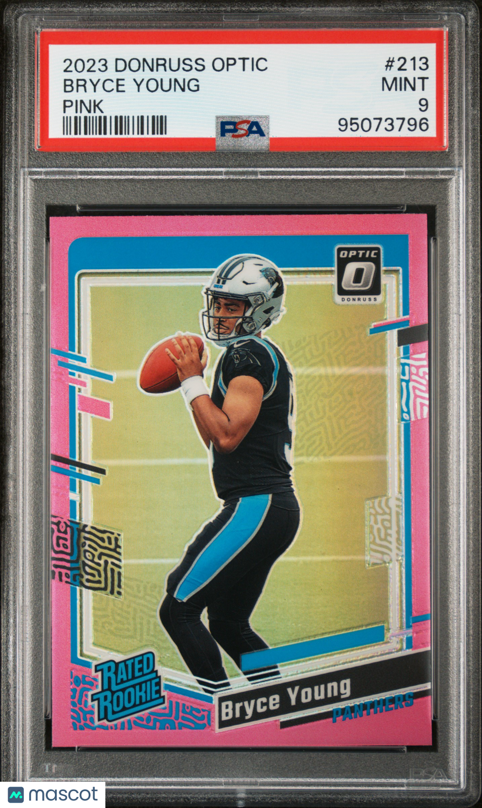 2023 Panini Donruss Optic Bryce Young Pink #213 PSA 9 - Graded Sports Cards
