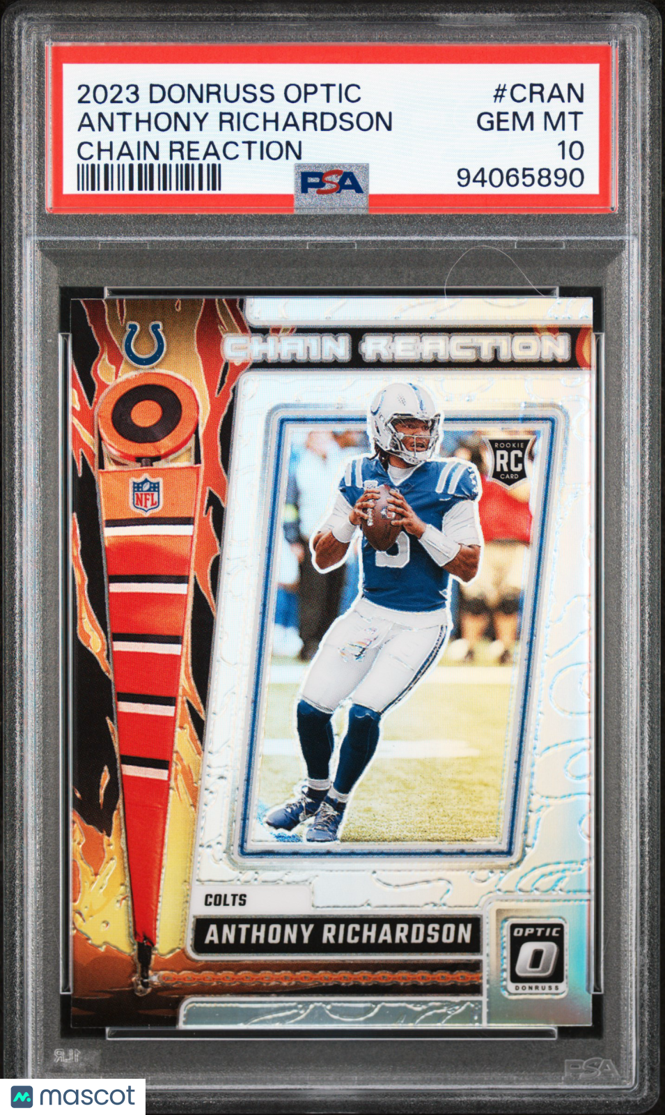 2023 Panini Donruss Optic Chain Reaction Anthony Richardson #CRAN PSA 10 Colts - Graded Sports Cards