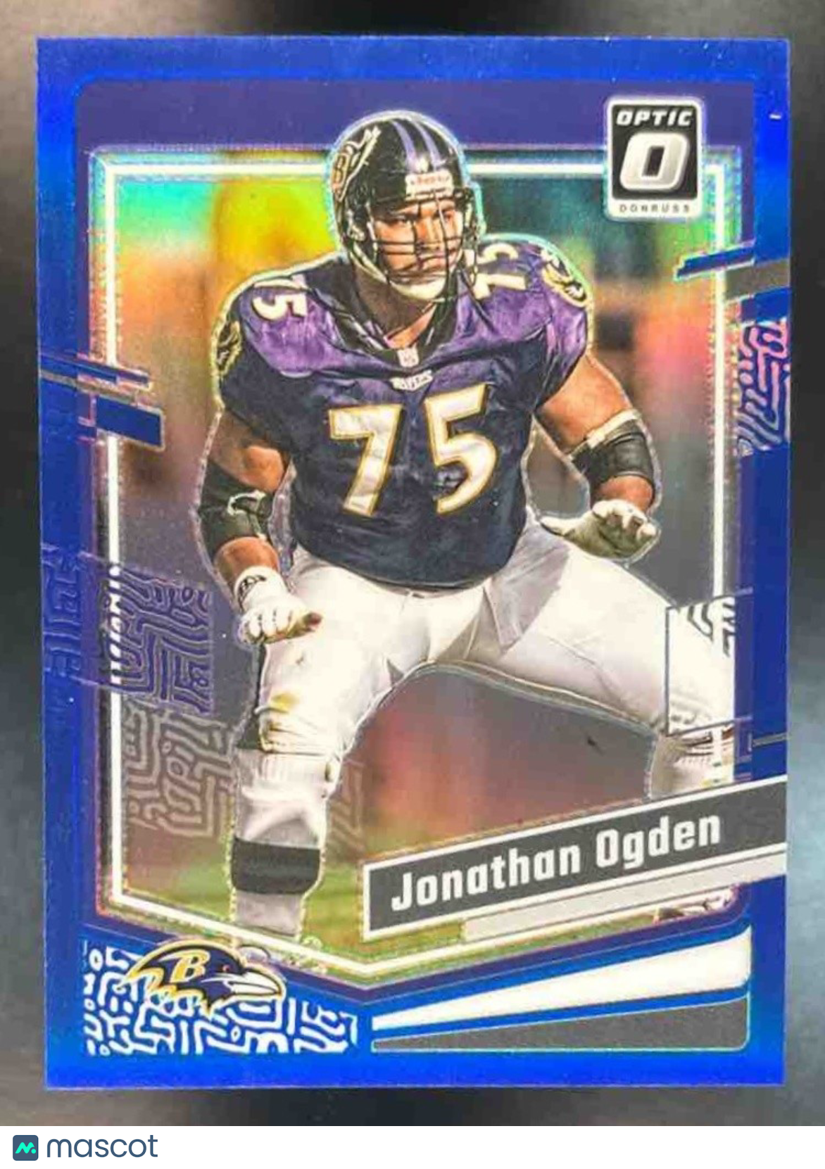 2023 Panini Donruss Optic Jonathan Ogden Blue /199 #13 Baltimore Ravens - Sports Cards