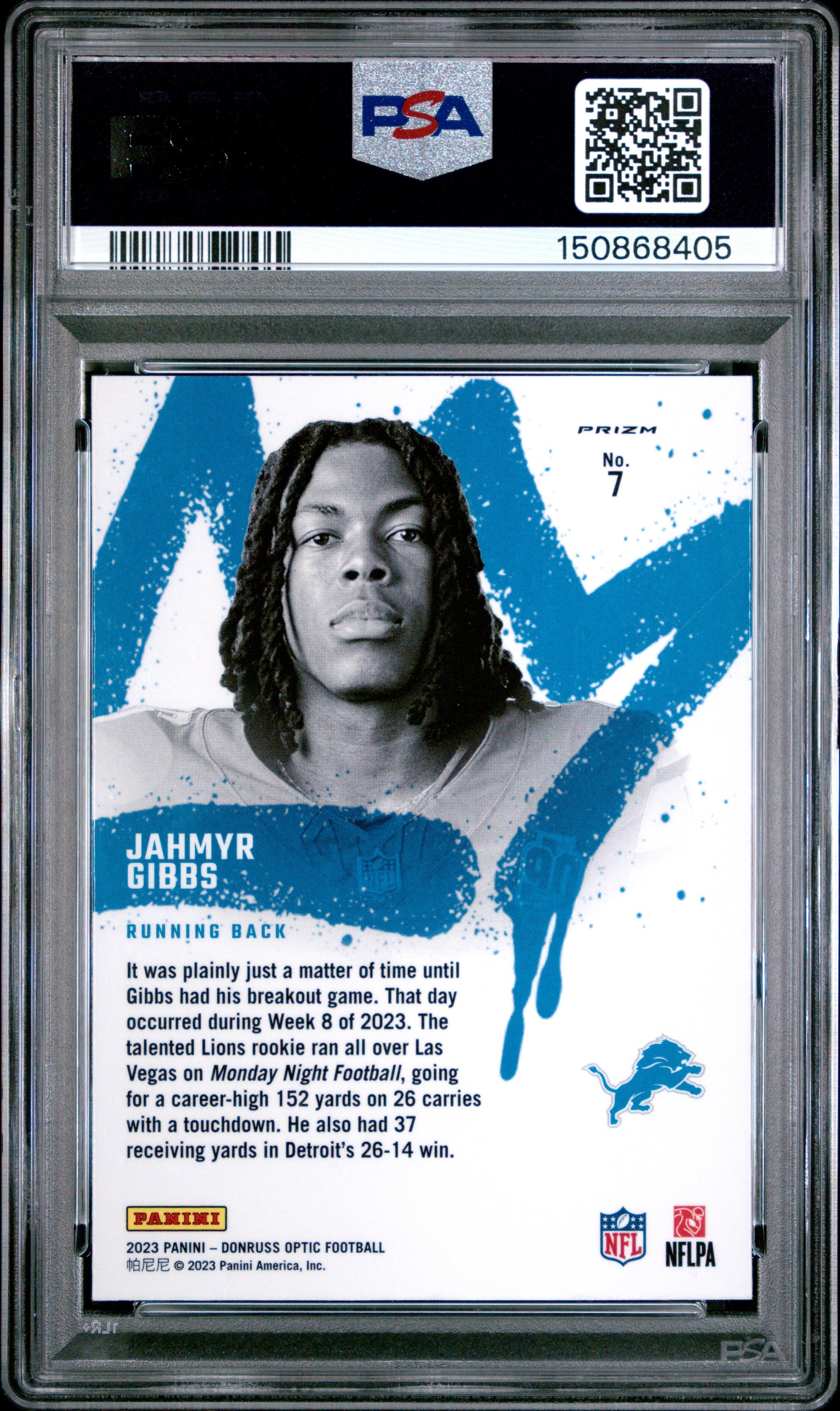 2023 Panini Donruss Optic Rookie Kings Jahmyr Gibbs #7 PSA 10 - Graded Sports Cards