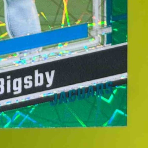 2023 Panini Donruss Optic Tank Bigsby Green Velocity #252 RC Jaguars - Sports Cards