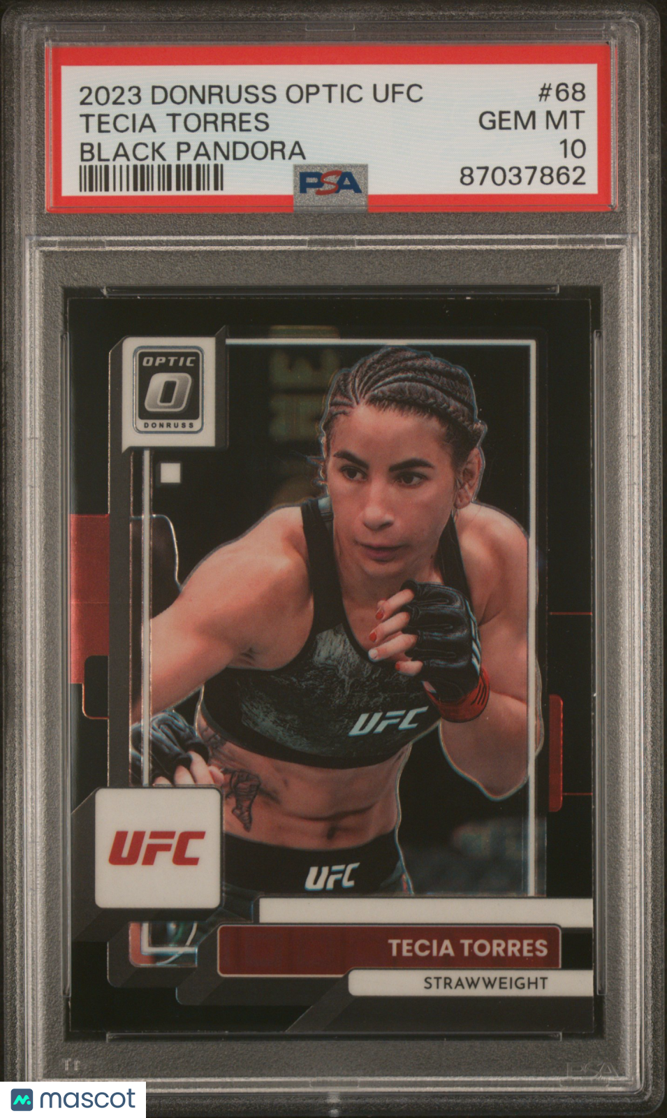 2023 Panini Donruss Optic UFC Tecia Torres Black Pandora #68 PSA 10 - Graded Sports Cards