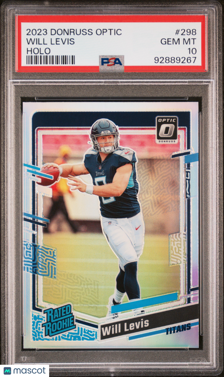 2023 Panini Donruss Optic Will Levis Holo #298 PSA 10 - Graded Sports Cards