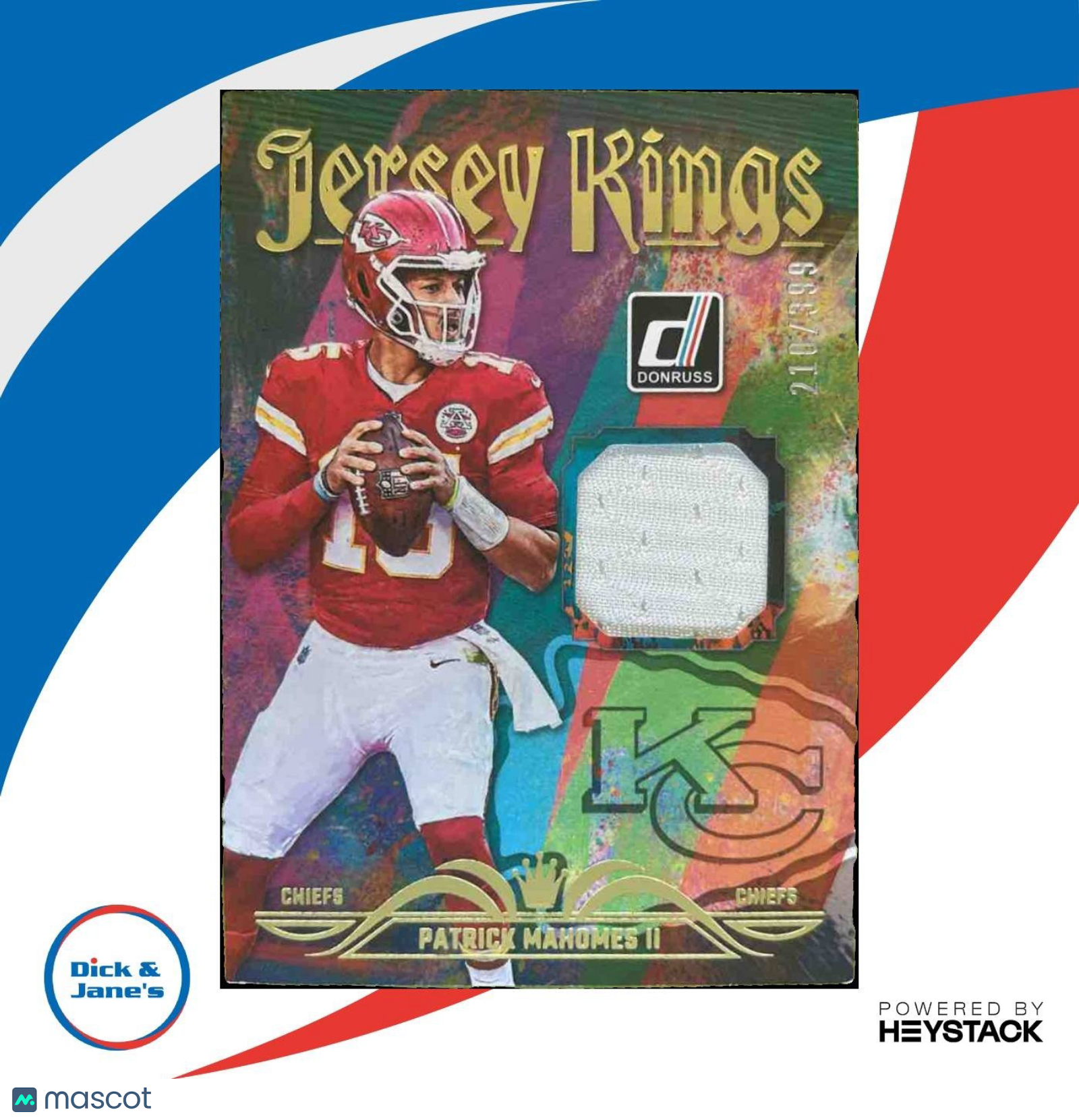 2023 Panini Donruss Patrick Mahomes II Jersey Kings /399 MEM Kansas City Chiefs - Sports Cards