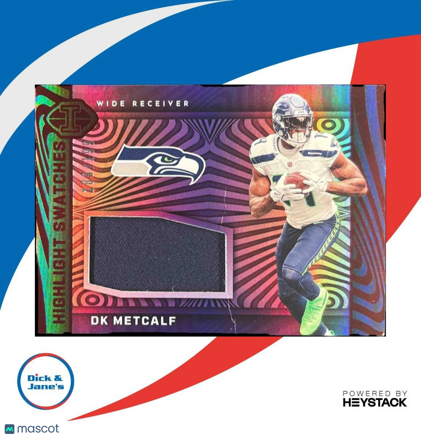 2023 Panini Illusions DK Metcalf Highlight Swatches MEM Seattle Seahawks - Sports Cards