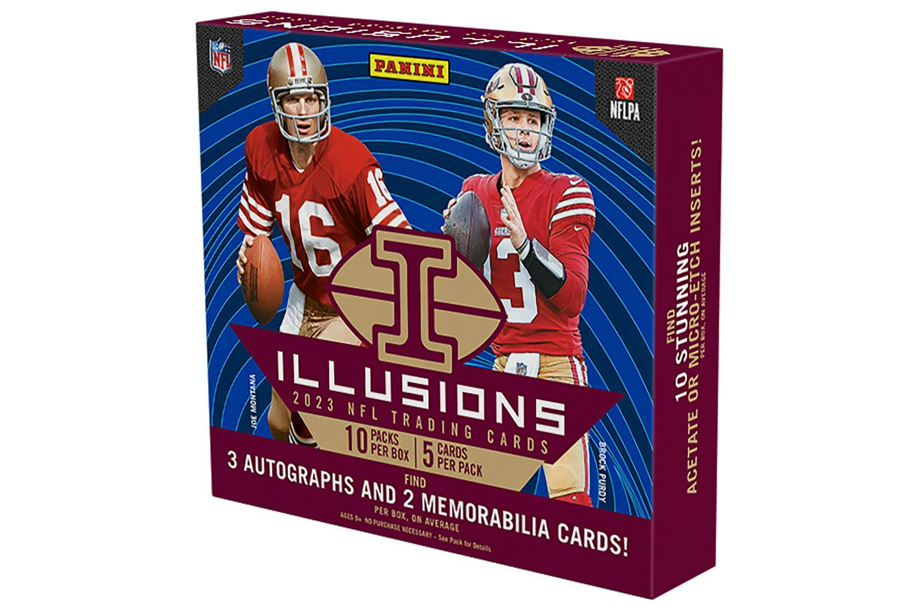 2023 Panini Illusions Football Hobby Box (3 Autos/2 Mem) - NFL Hobby Box