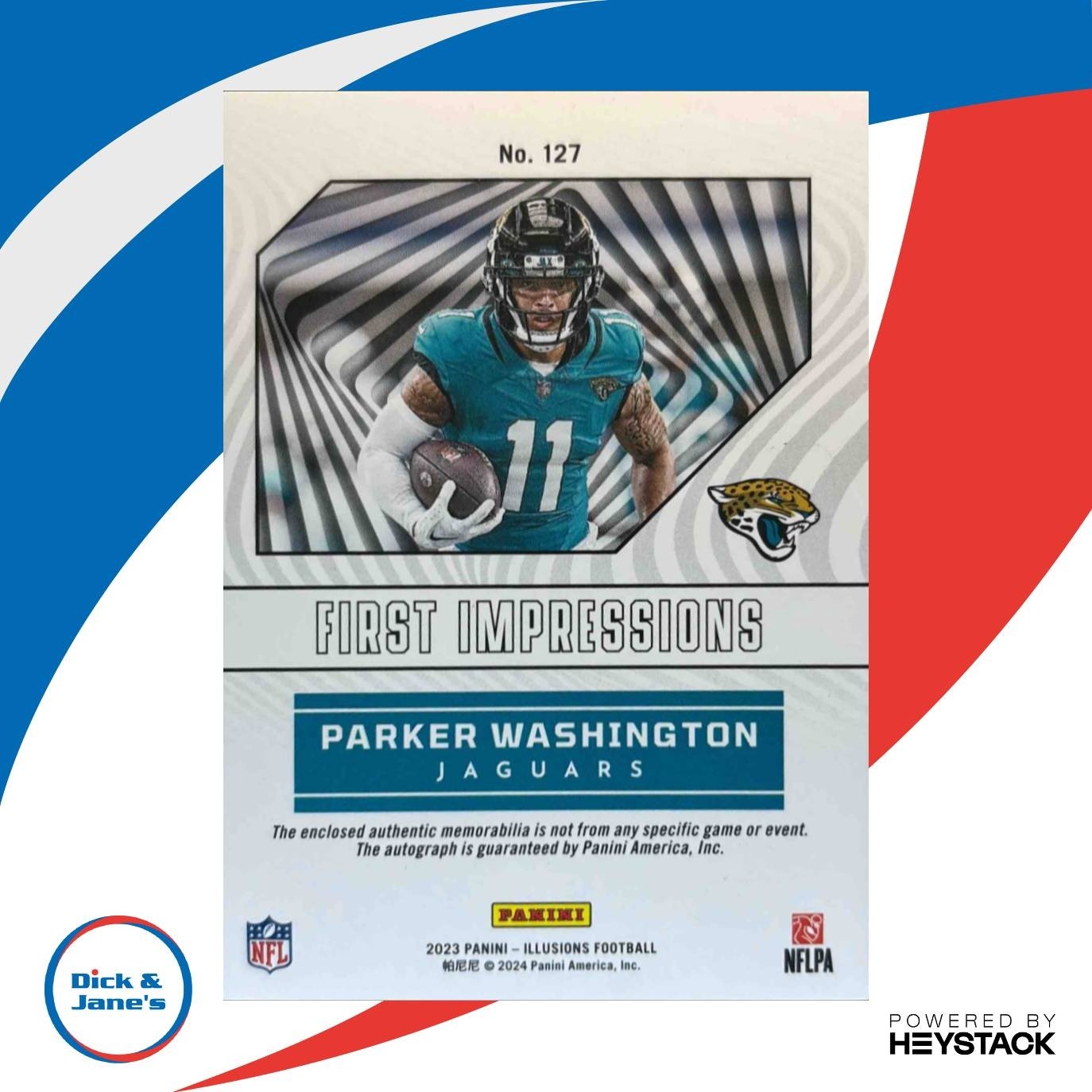 2023 Panini Illusions Parker Washington First Impressions /399 #127 RC Jaguars - Sports Cards