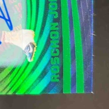 2023 Panini Illusions Roschon Johnson Green Trophy Collection 1/10 RC Chicago - Sports Cards
