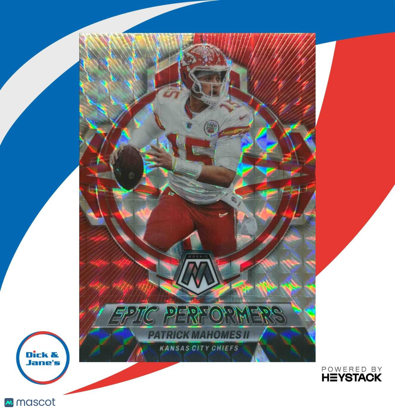 2023 Panini Mosaic Patrick Mahomes II Epic Performers #EP-PM Kansas City Chiefs - Sports Cards