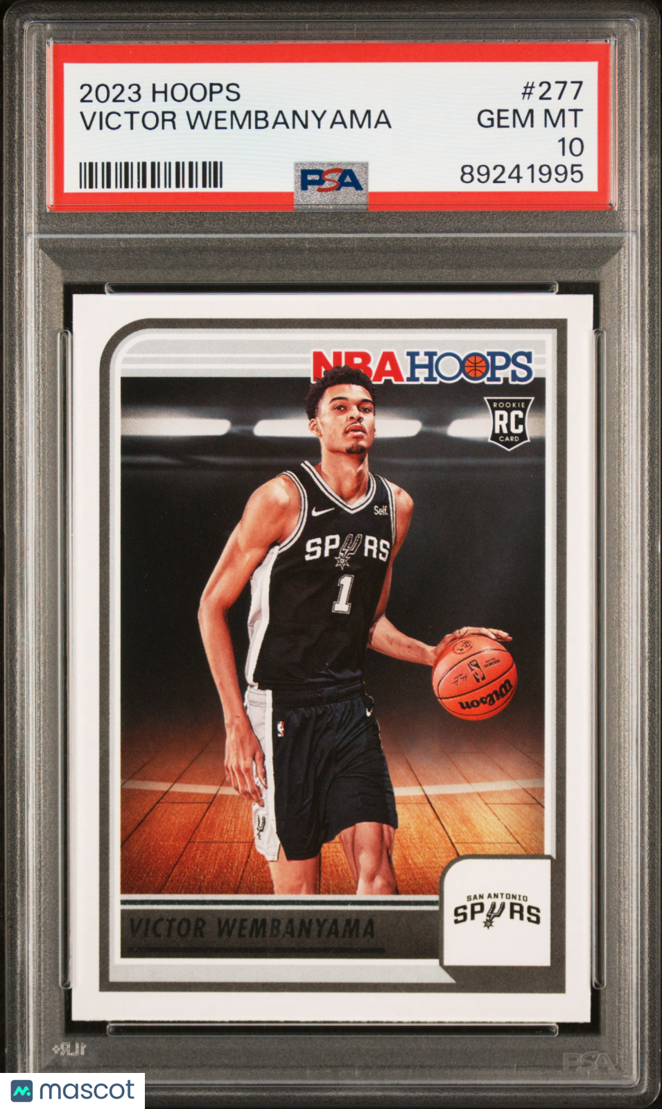 2023 Panini NBA Hoops Victor Wembanyama Rookie #277 PSA 10 GEM MINT San Antonio - Graded Sports Cards