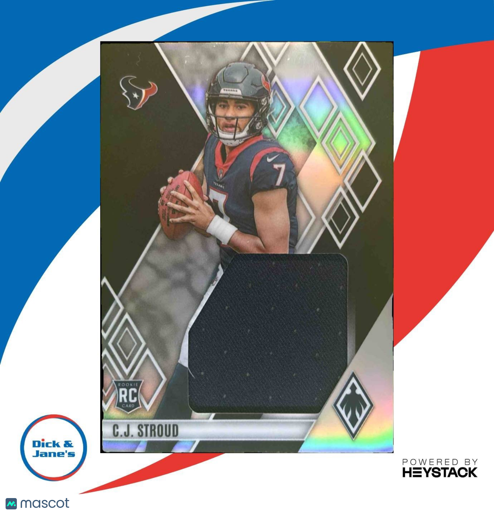 2023 Panini Phoenix C.J. Stroud Rookie Jumbo Memorabilia /199 MEM RC Texans - Sports Cards