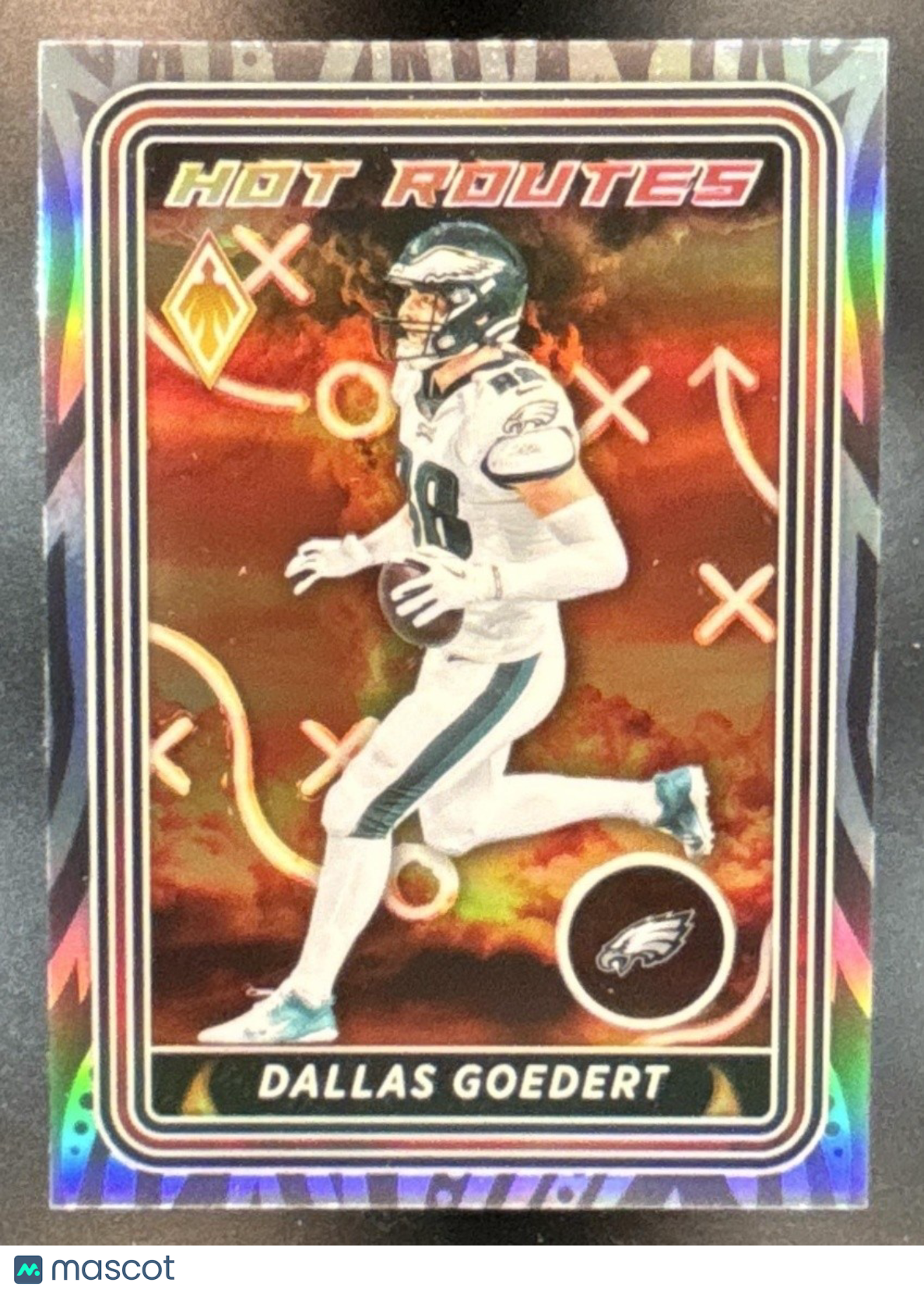2023 Panini Phoenix Dallas Goedert Hot Routes Silver Seismic #HR-24 Eagles - Sports Cards