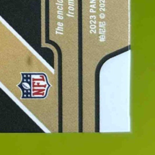 2023 Panini Plates & Patches Chris Olave Patch Trio Blue /25 New Orleans Saints - Sports Cards